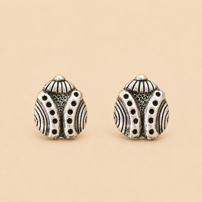 Pendientes Escarabajo Rayado
