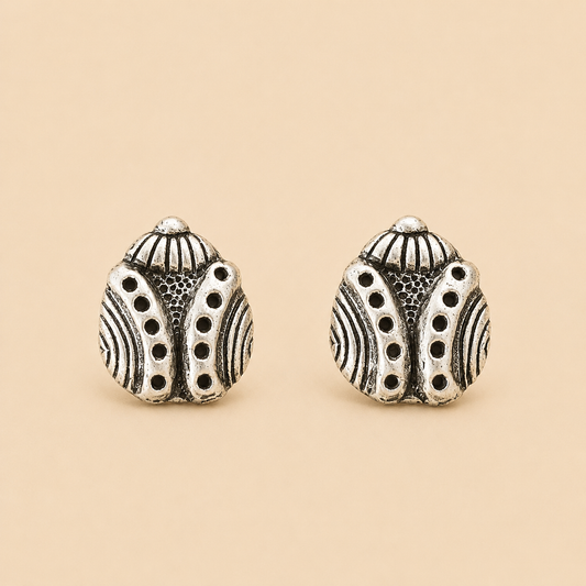 Pendientes Escarabajo Rayado
