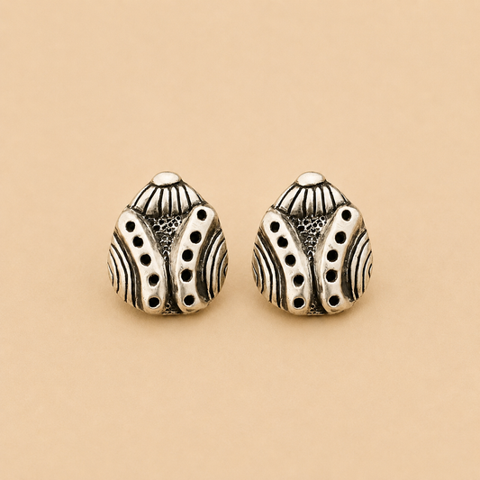 Pendientes Escarabajo Rayado