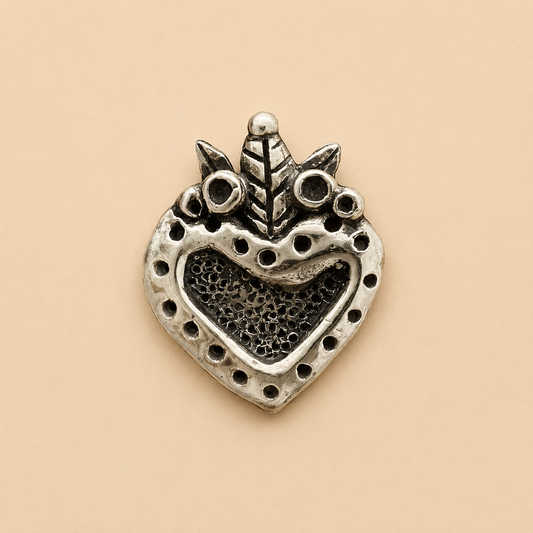 Anillo Corazón Punteado