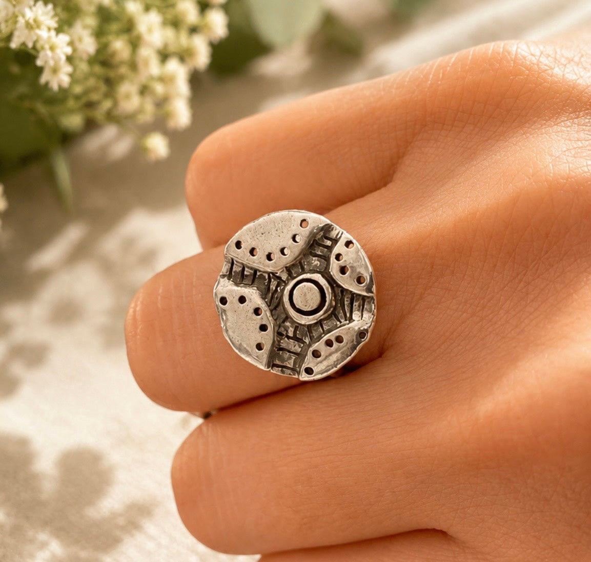 Anillo Flor Marina
