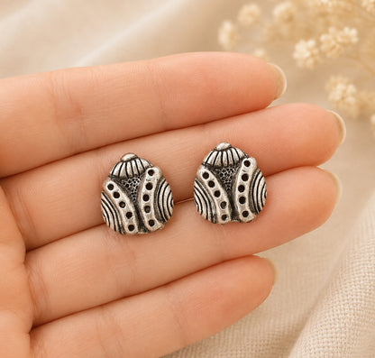 Pendientes Escarabajo Rayado